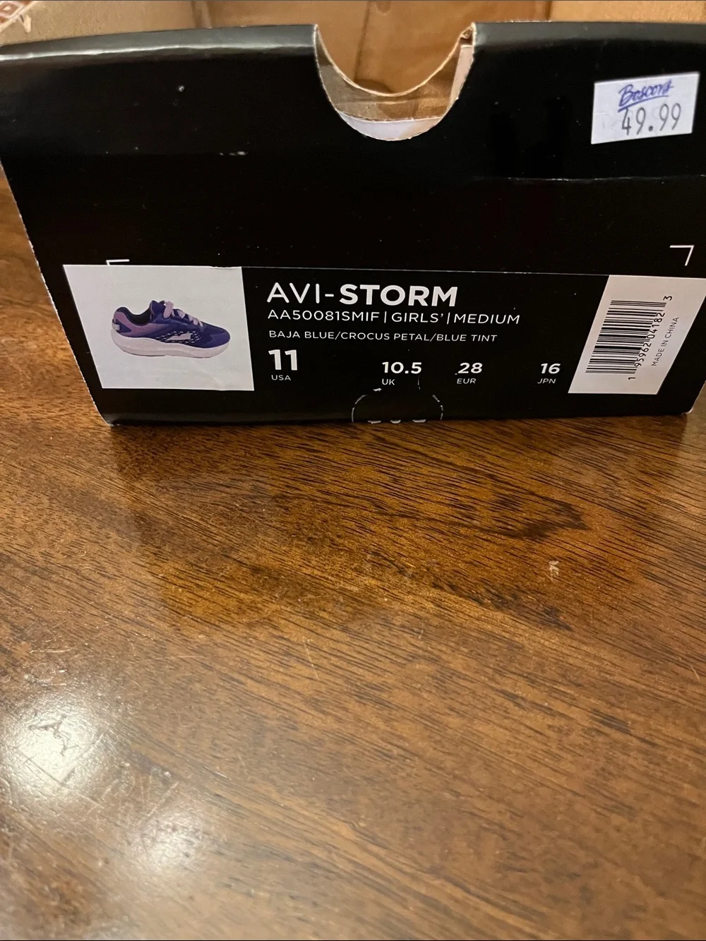 Avia Kids Navy and Pink Lace-Up Sneakers